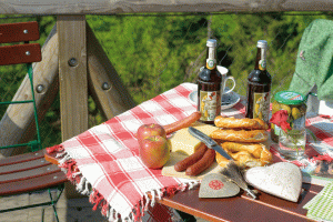 Brotzeit am Goldsteig